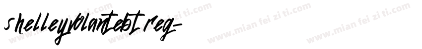 shelleyvolantebt reg字体转换